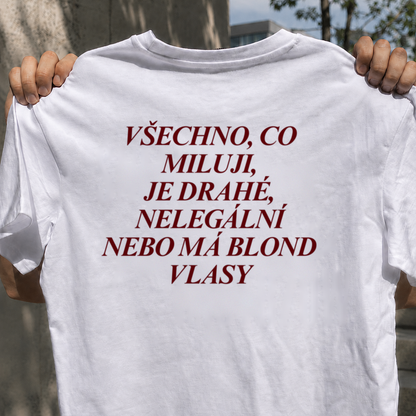 Všechno, co miluji, je drahé, nelegální nebo má blond vlasy