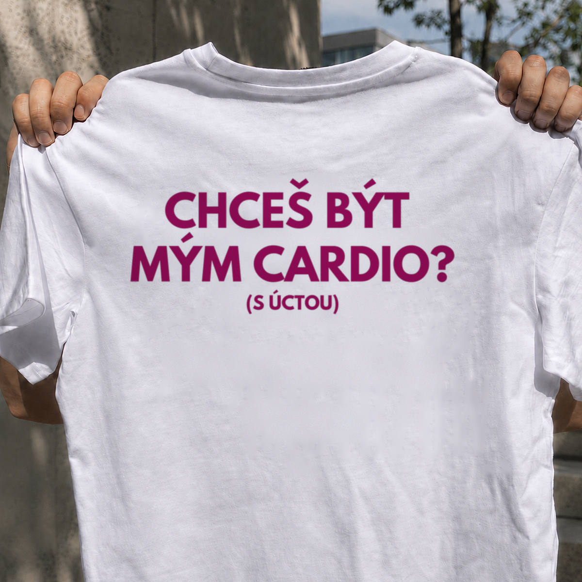 Chceš být mým cardio? Bílá
