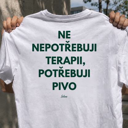 Ne, nepotřebuji terapii, potřebuji pivo Bílá